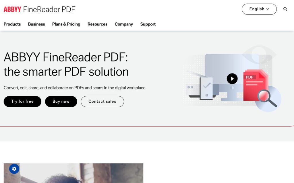 ABBYY FineReader PDF: strona startowa narzędzia (zrzut ekranu)